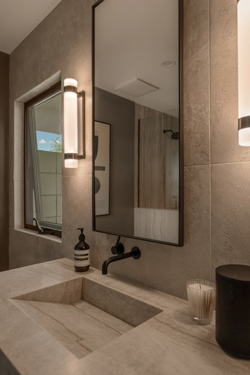 Bathroom Lighting — luxury bathroom detail in Chicago
