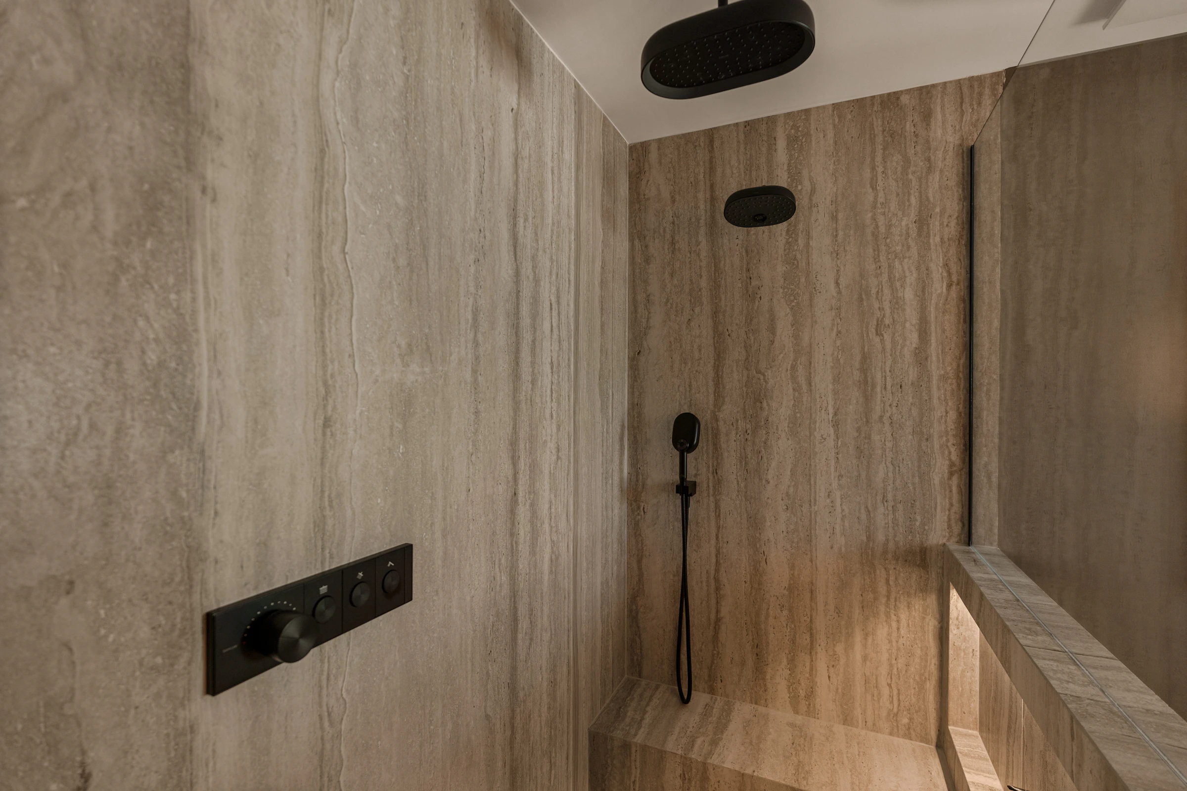 Travertine stone interior