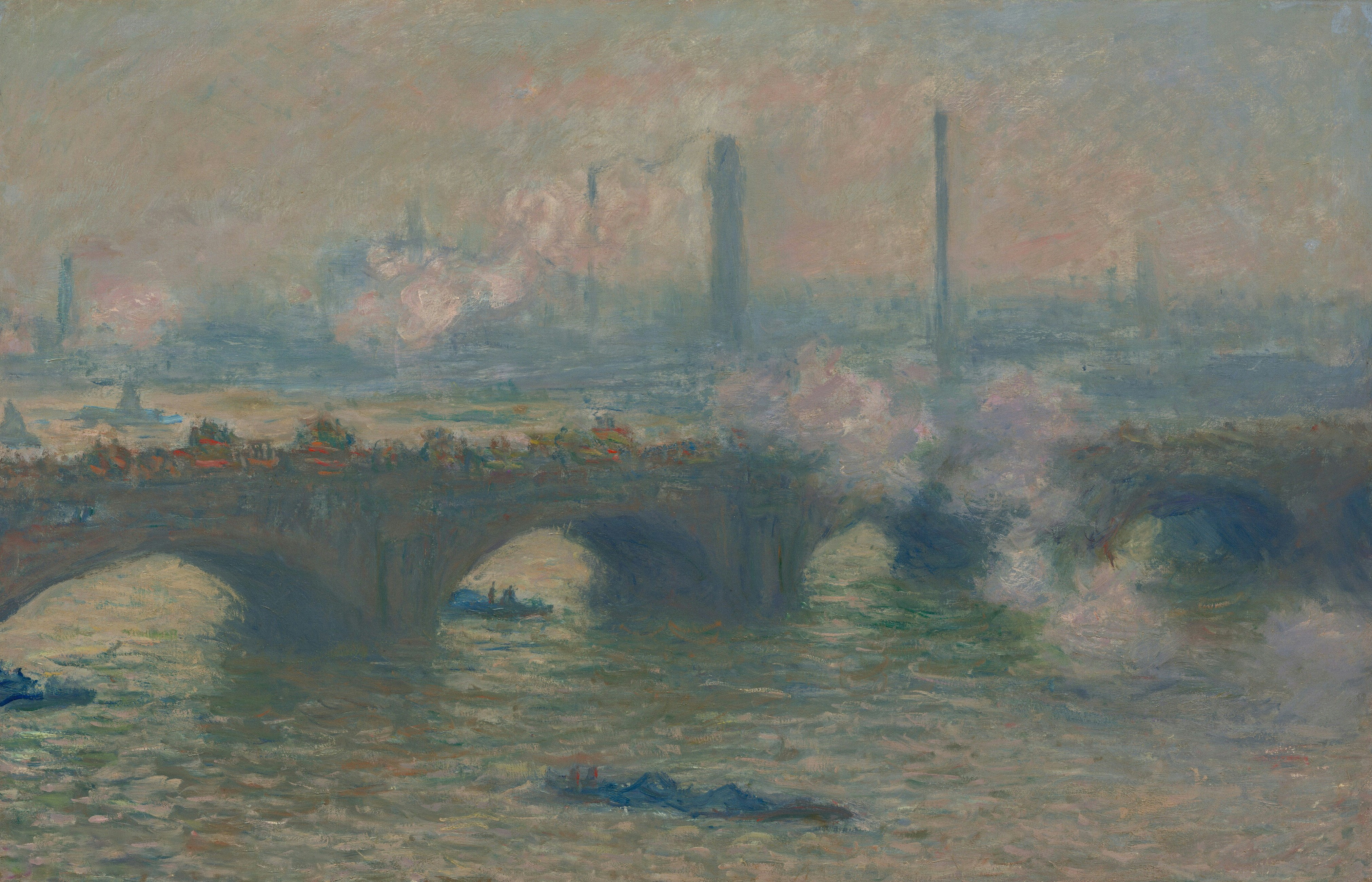 Waterloo Bridge, Gray Day 1903 Claude Monet Associated Names Claude Monet Artist, French, 1840 - 1926 https://www.nga.gov/artworks/46658-waterloo-bridge-gray-day
