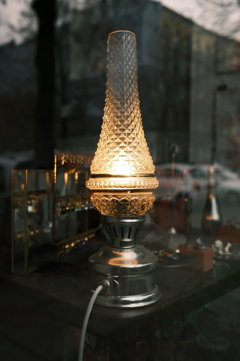 @glassandglow featuring Prism Glass Lamp