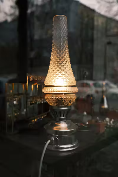 Lámpara de Mesa Cilíndrica