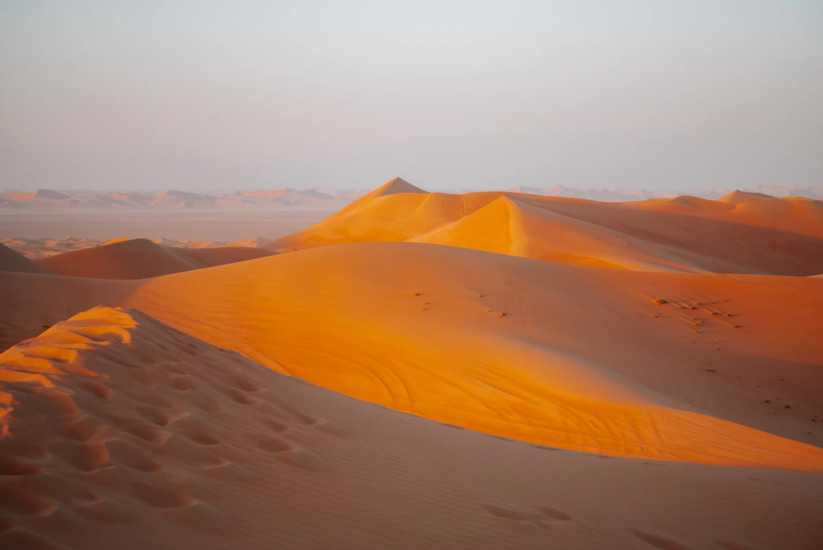 Golden Dubai desert dunes for private safari experience