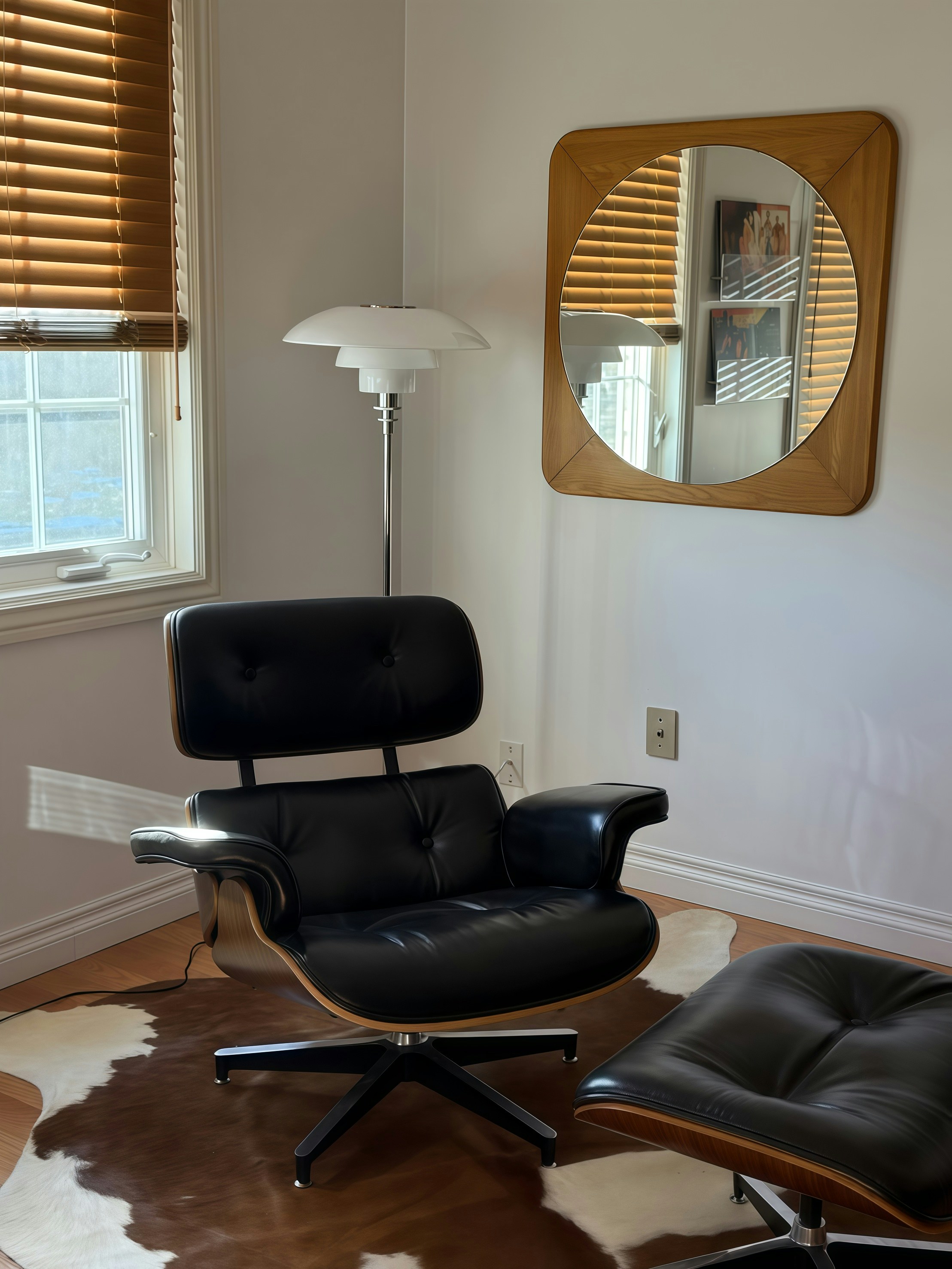 modern living room blinds