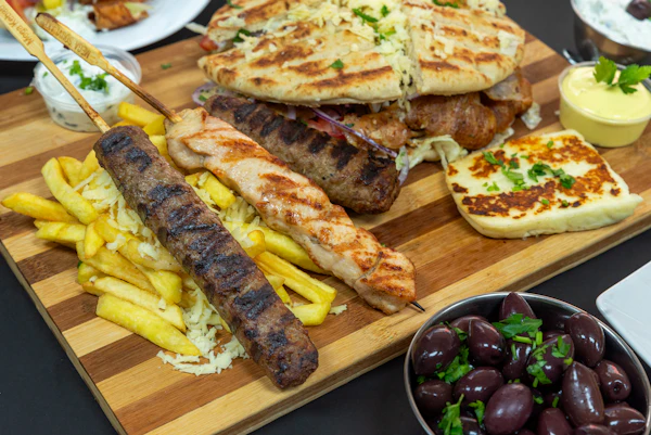 Brochette de porc a Souvlaki