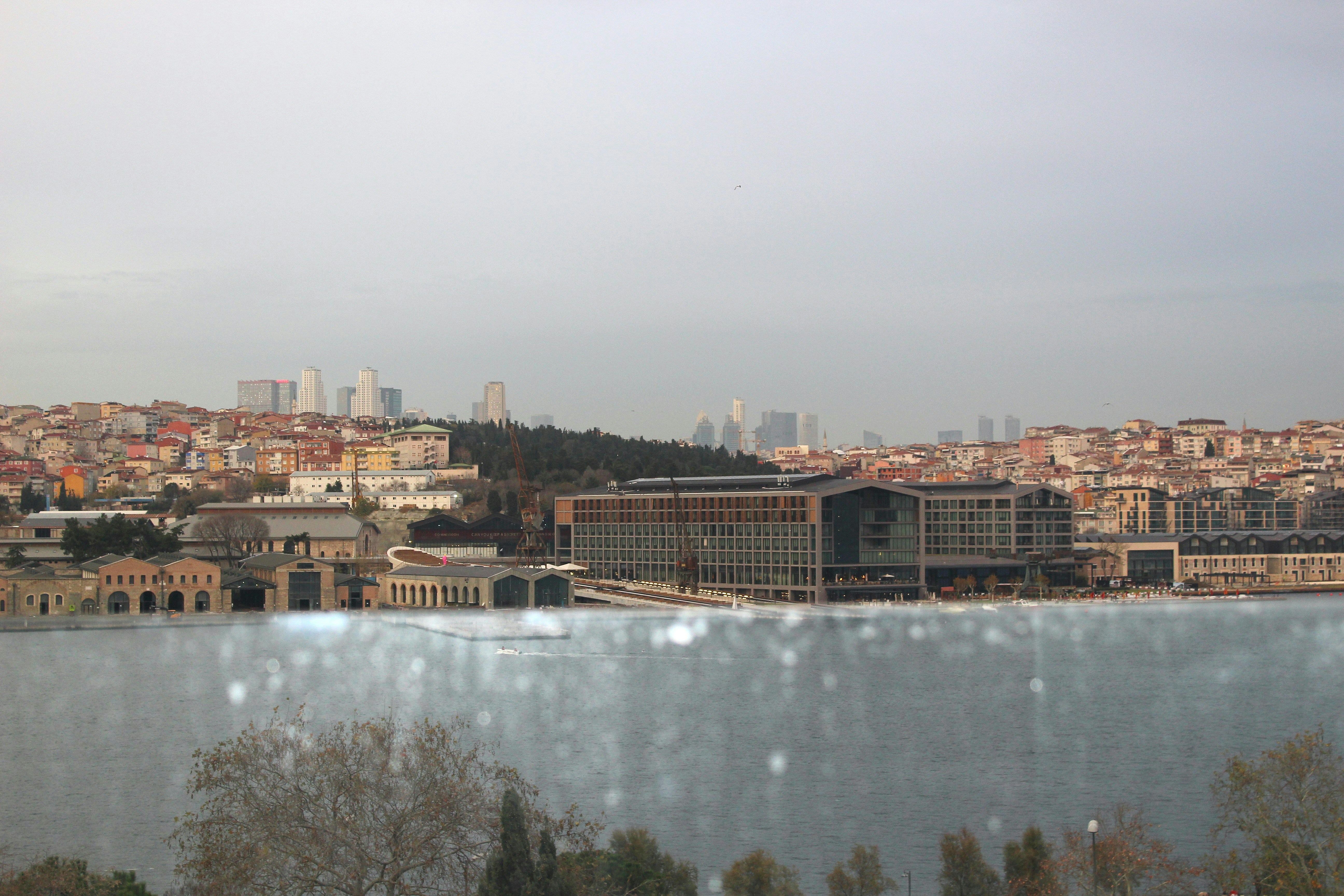 City skyline across a body of water