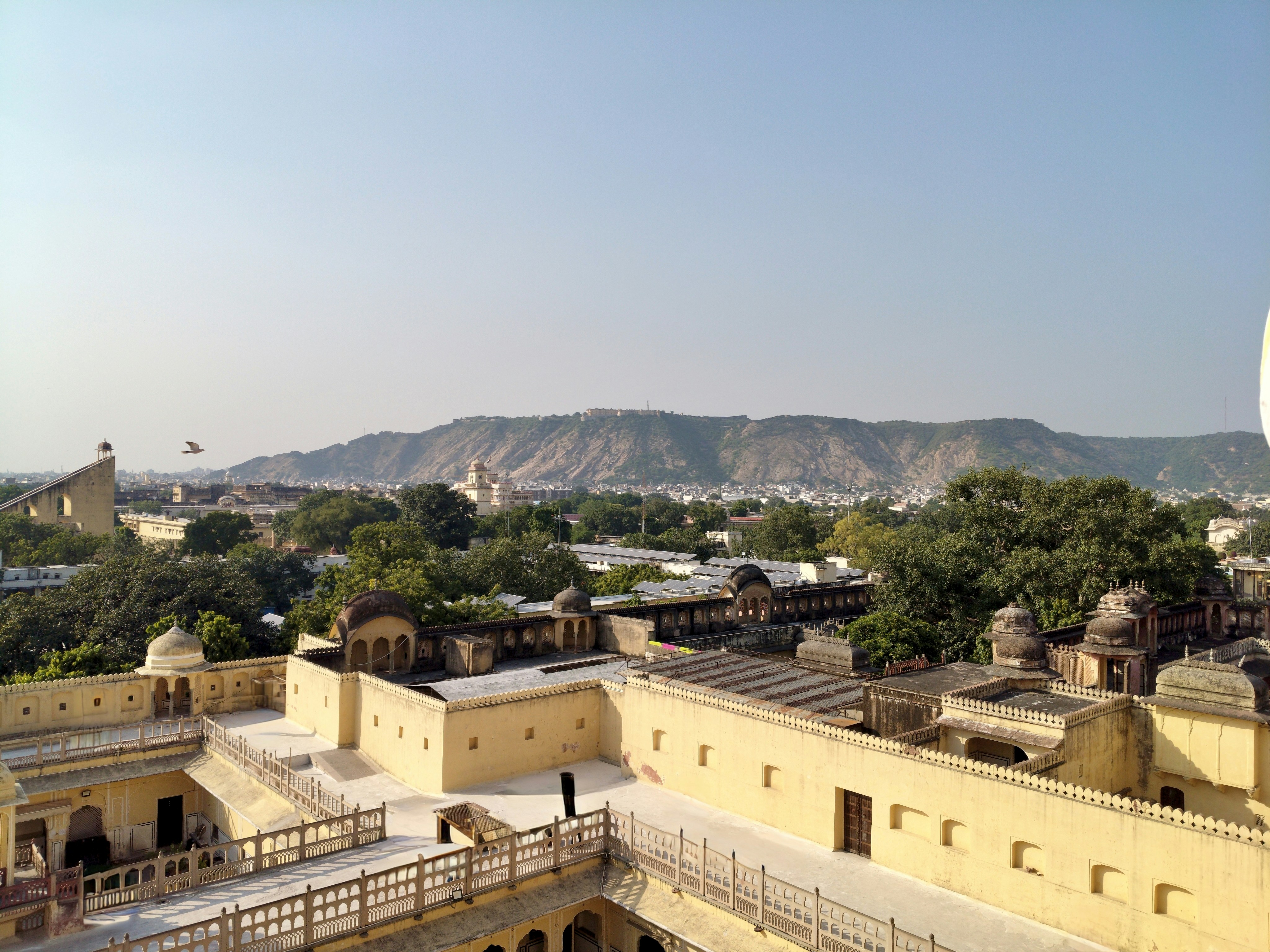Jaipur city skyline with solar panels