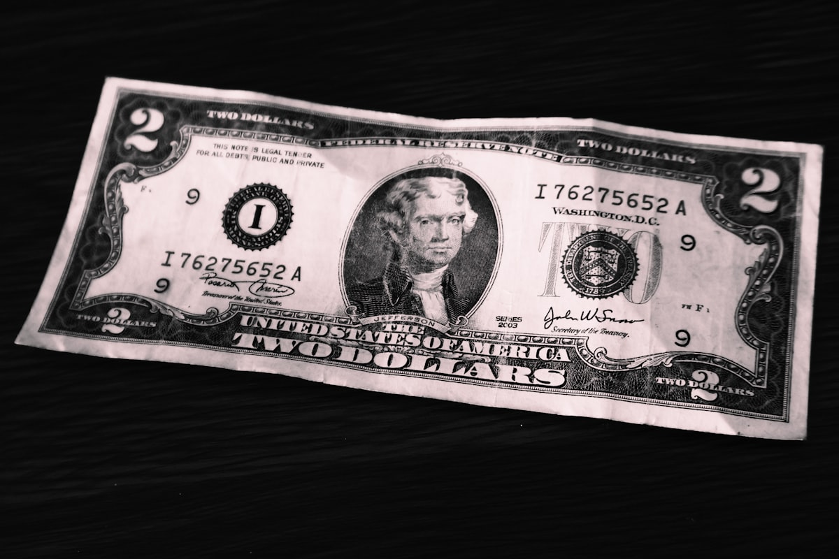 United States dollar bill representing currency and monetary policy