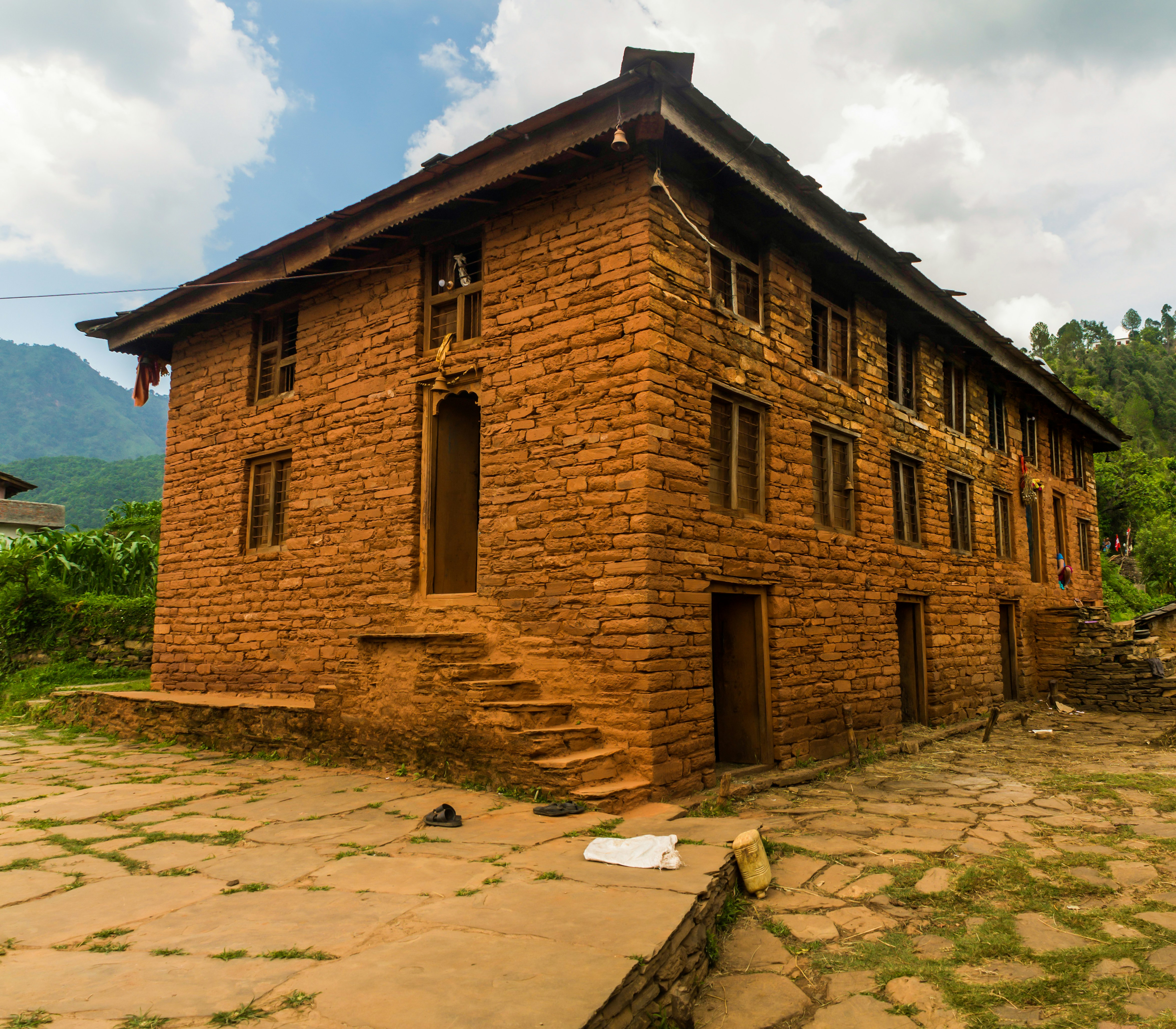 Stone House in the Hills of Darchula Village
