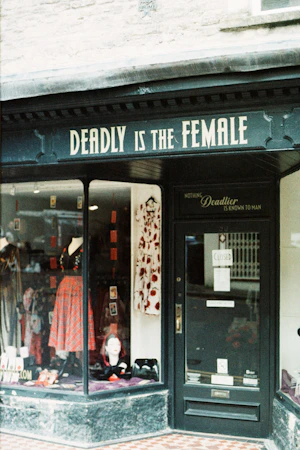 Shopfront of deadly is the female boutique