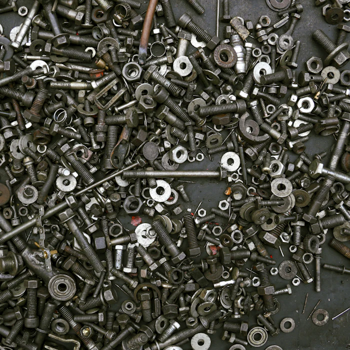 Steel nuts, bolts and washers
