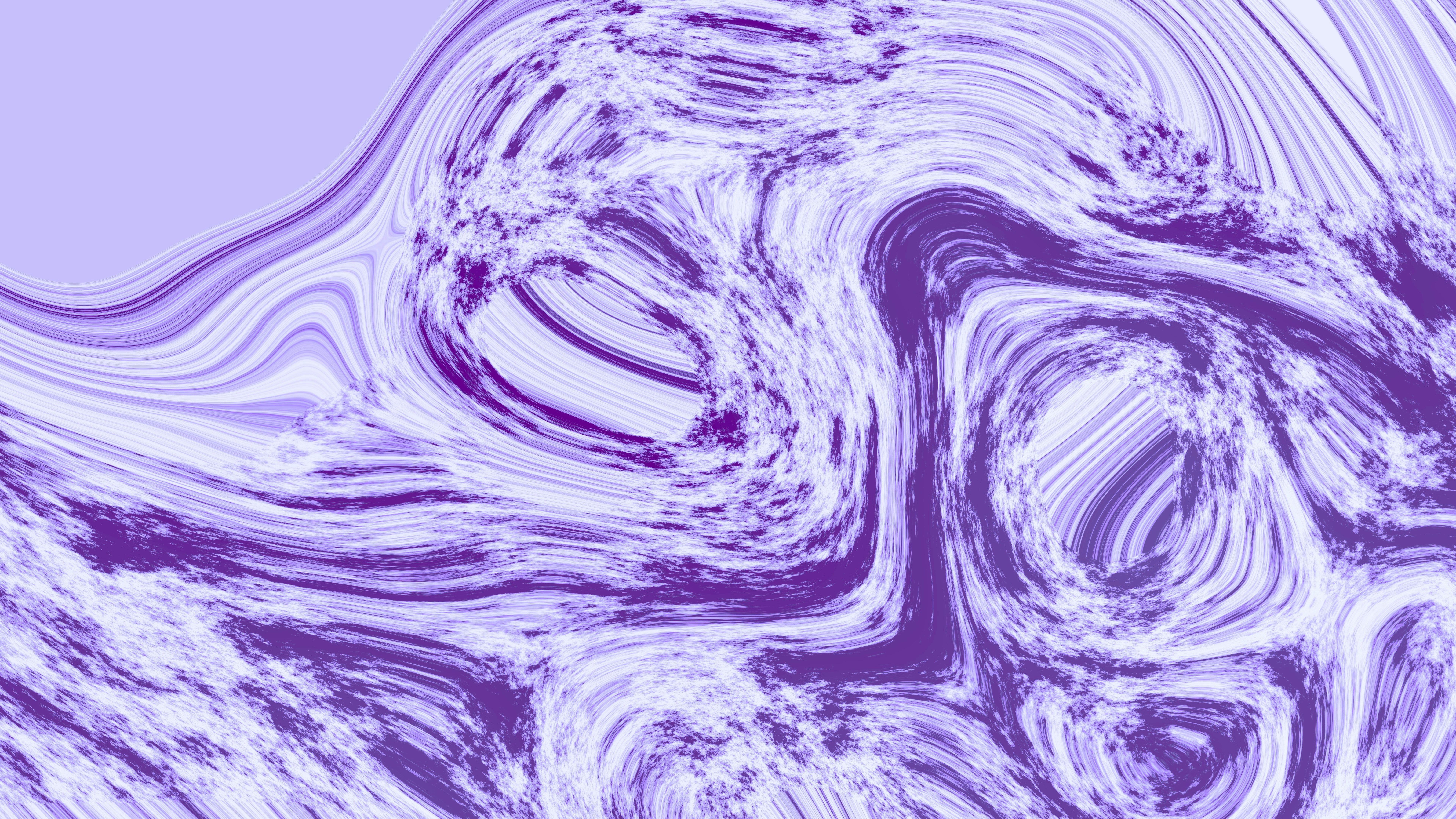 Abstract swirling purple and white patterns