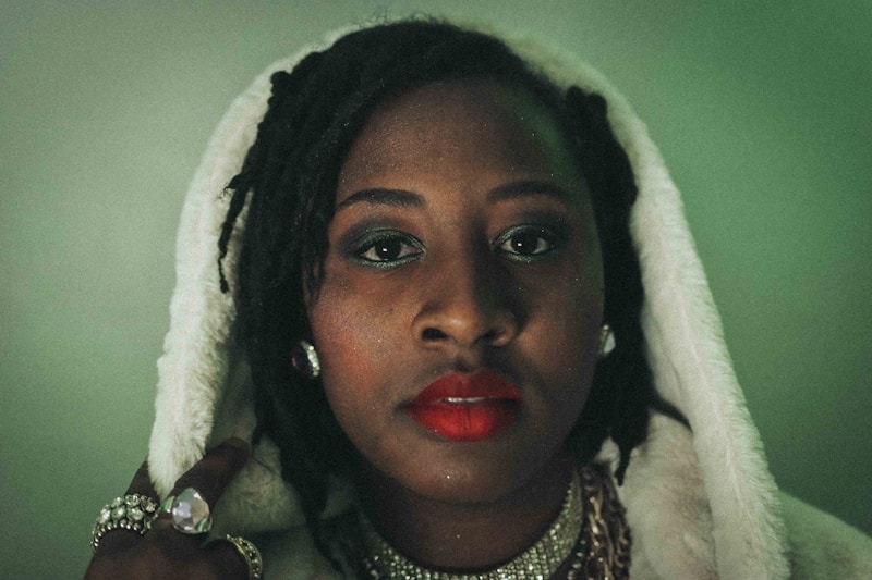 Sophisticated woman with luxury jewelry and style