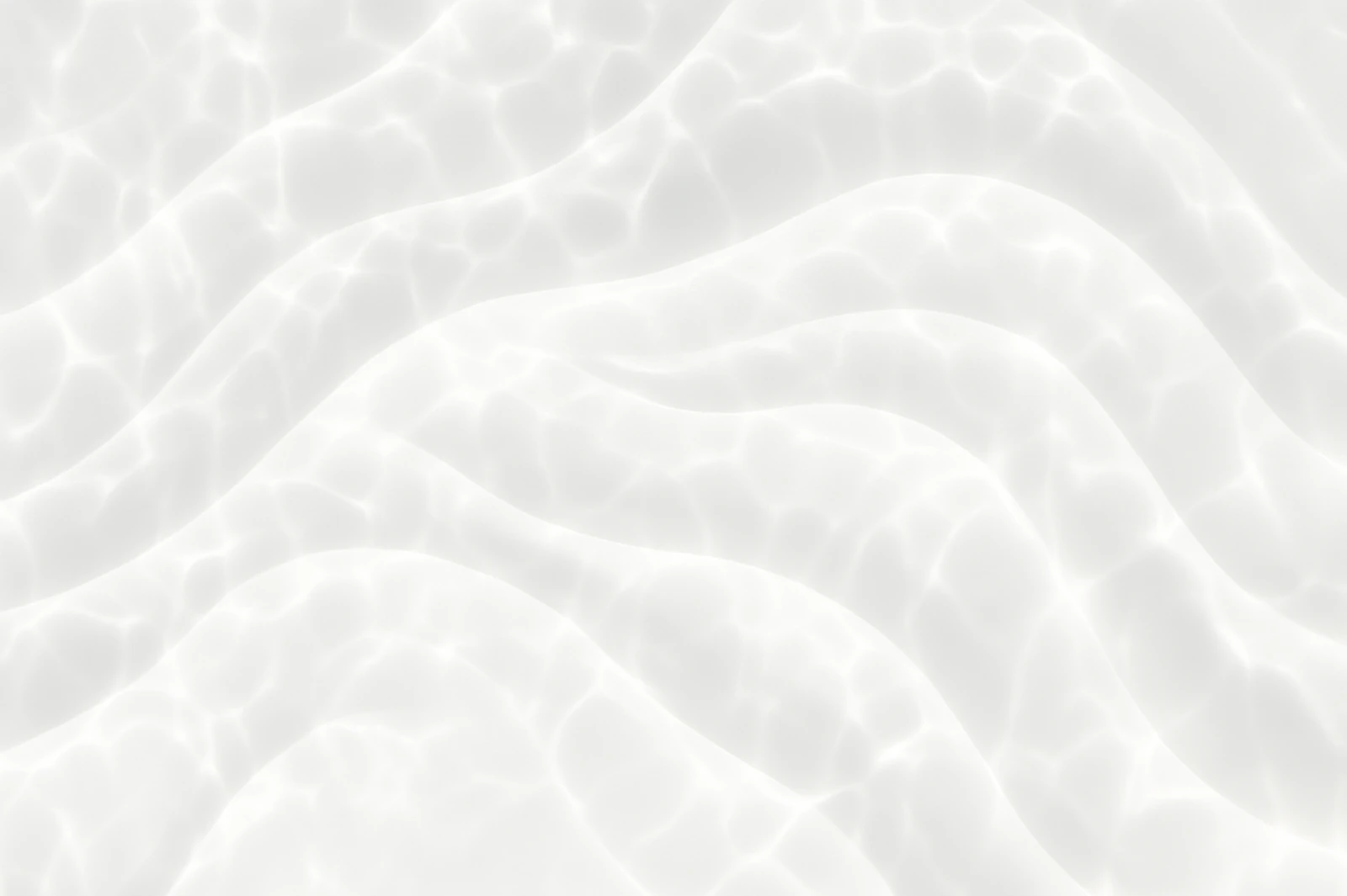 Soft white water reflections with a luminous finish