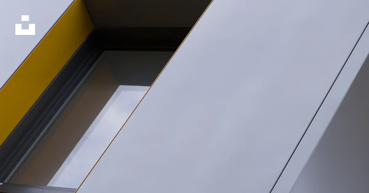 Modern building exterior with diagonal lines and window photo – Free ...