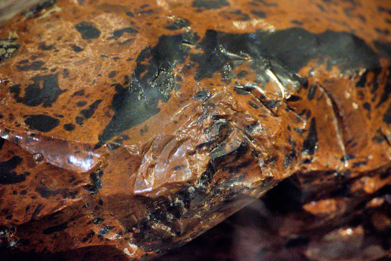 Black Obsidian Palm Stone