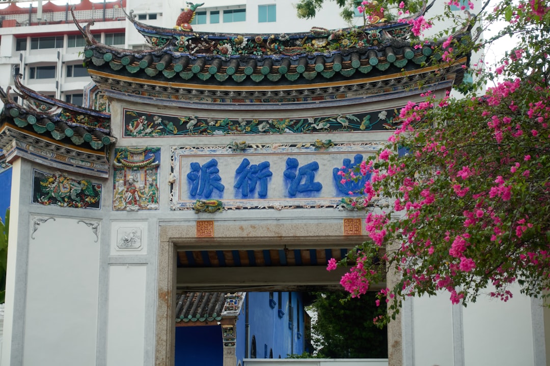 Chinese temple entrance gate representing the arrival experience at a scenic area