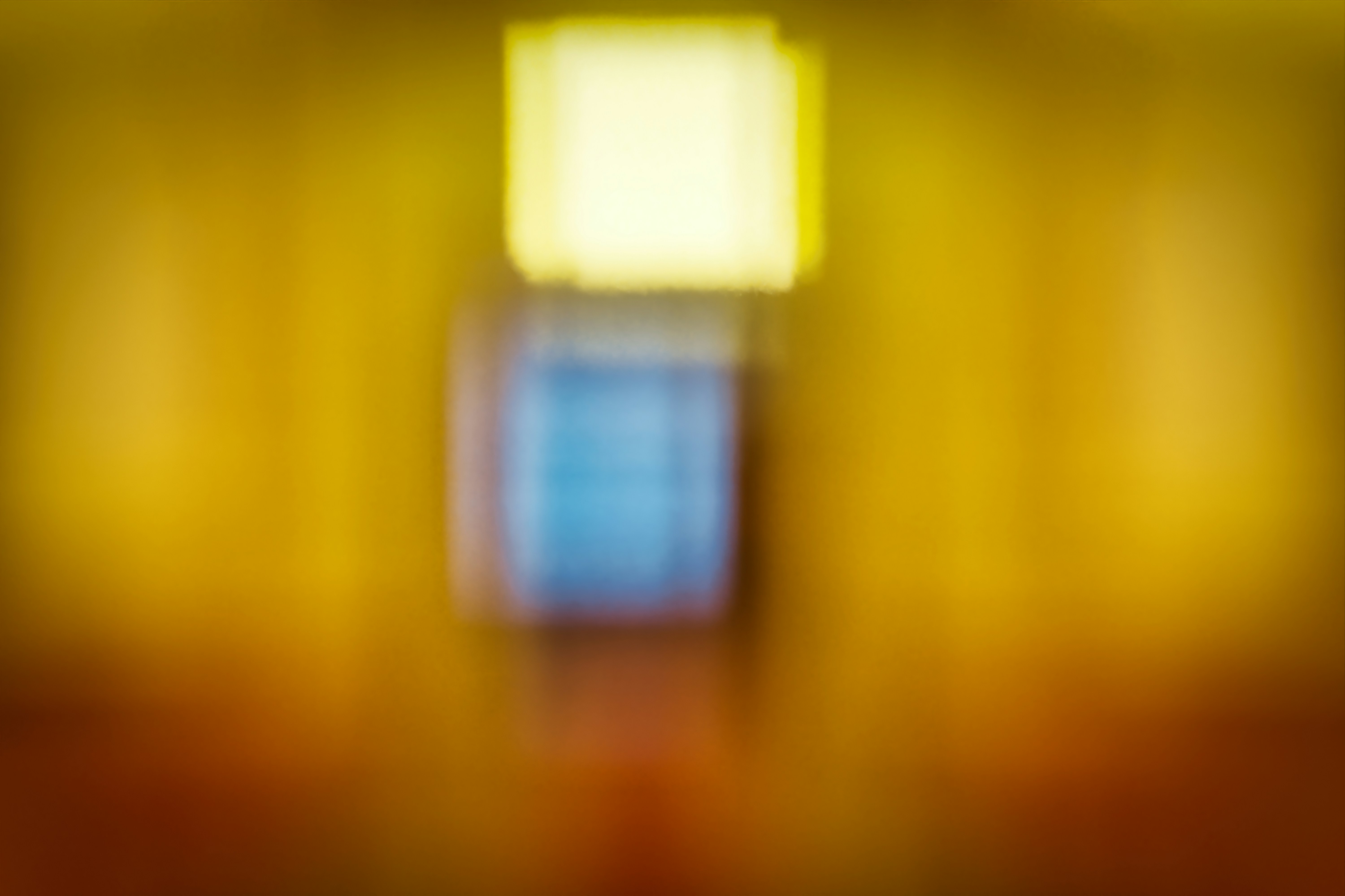 Abstract yellow and blue light streaks