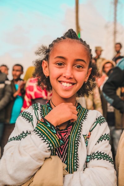 Ethiopian girl in traditional clothing