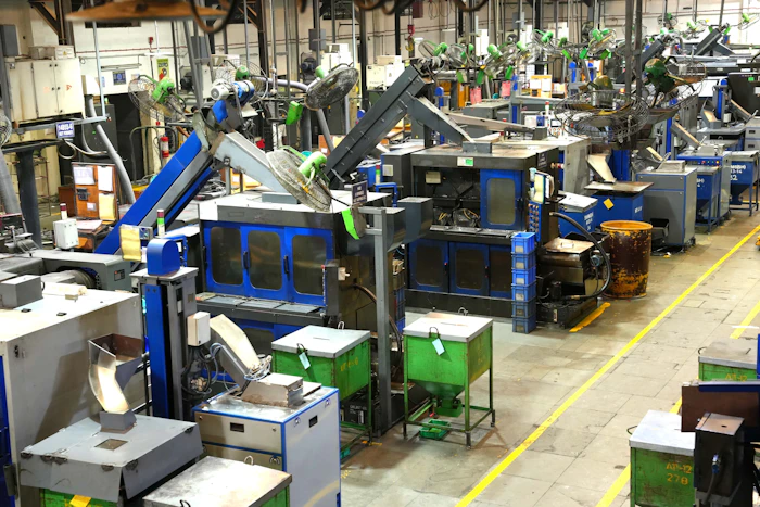 Industrial factory floor in India