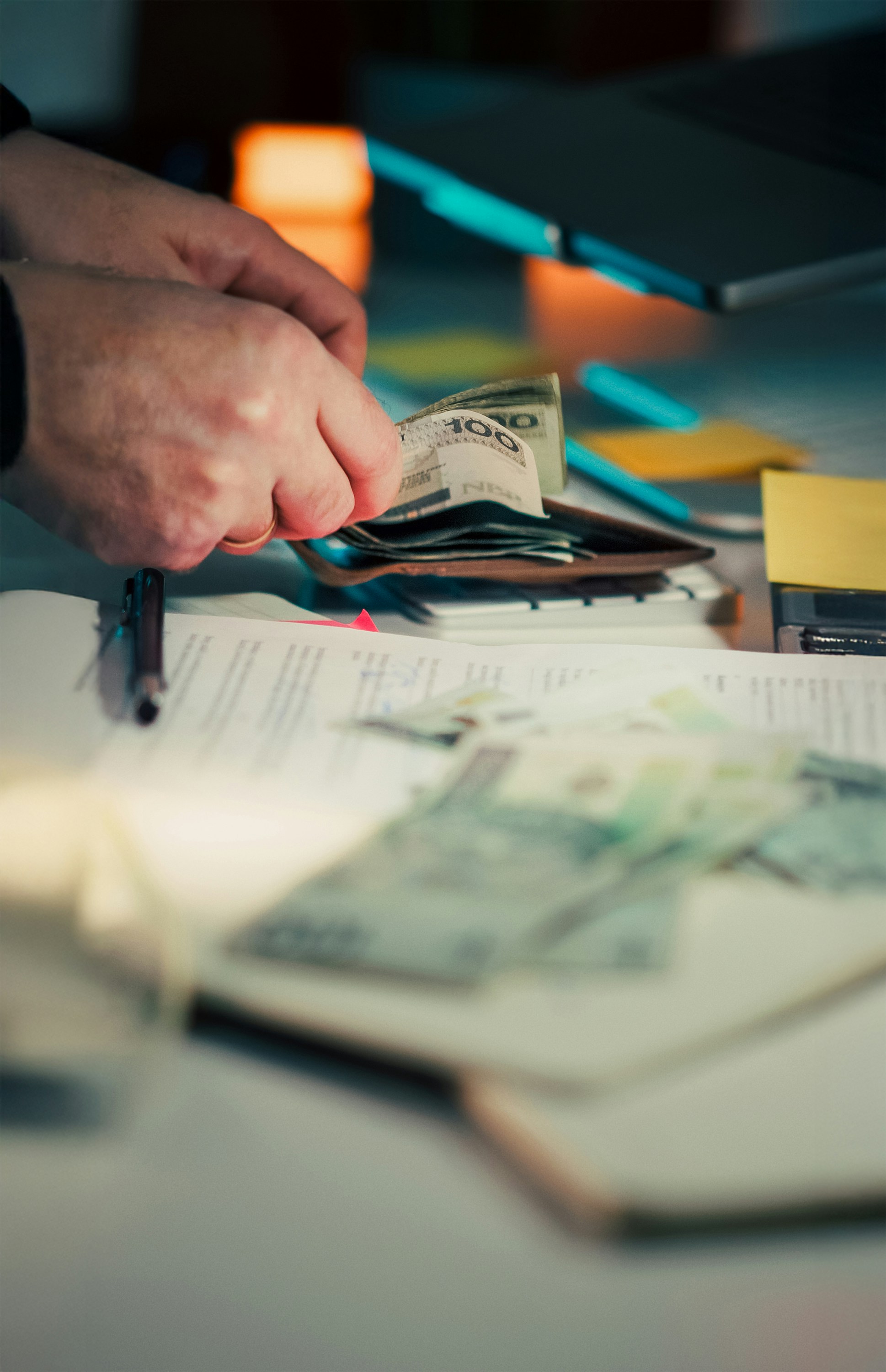 A vibrant image representing financial tracking and management.