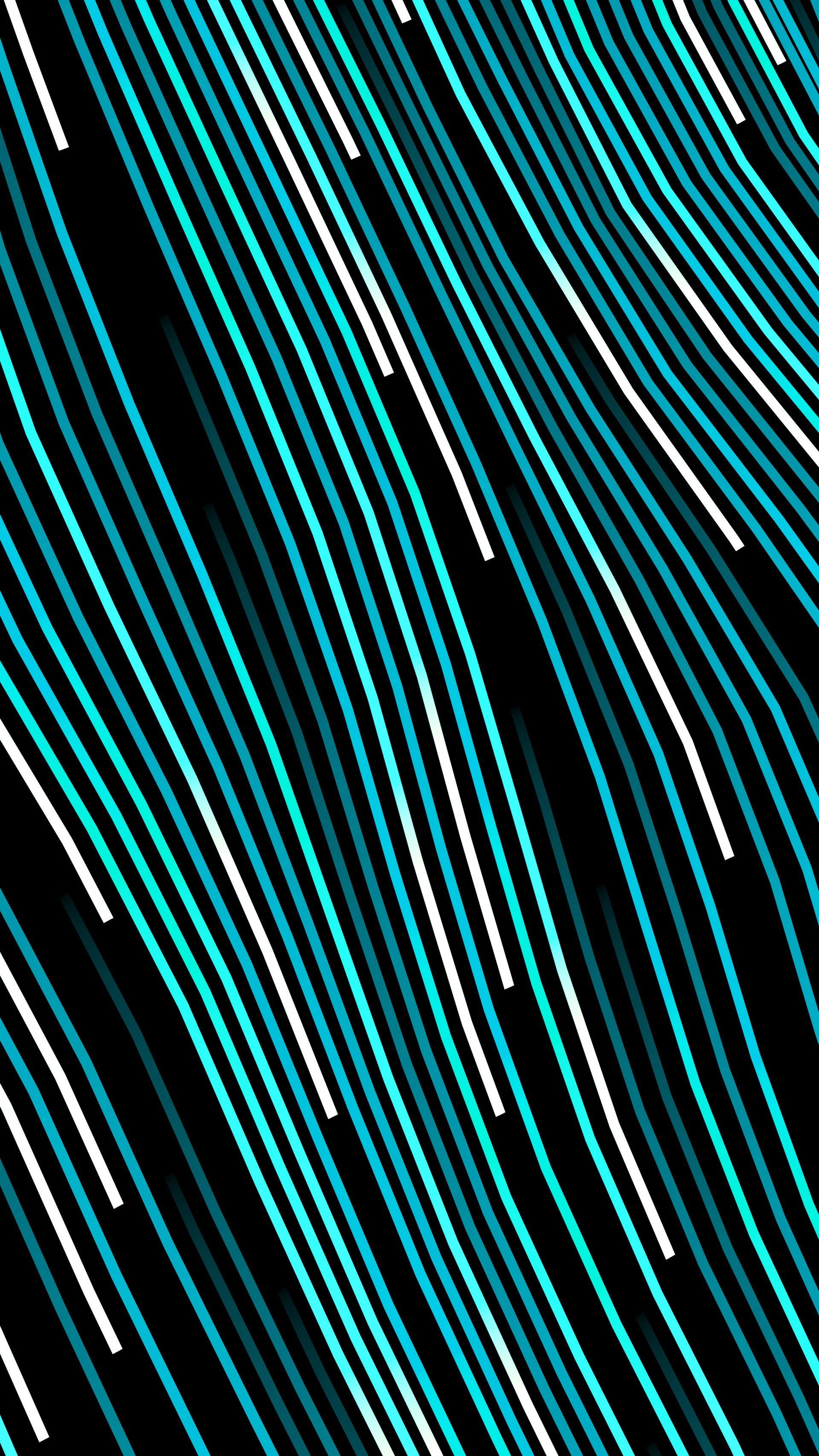 Abstract pattern of flowing blue and white lines