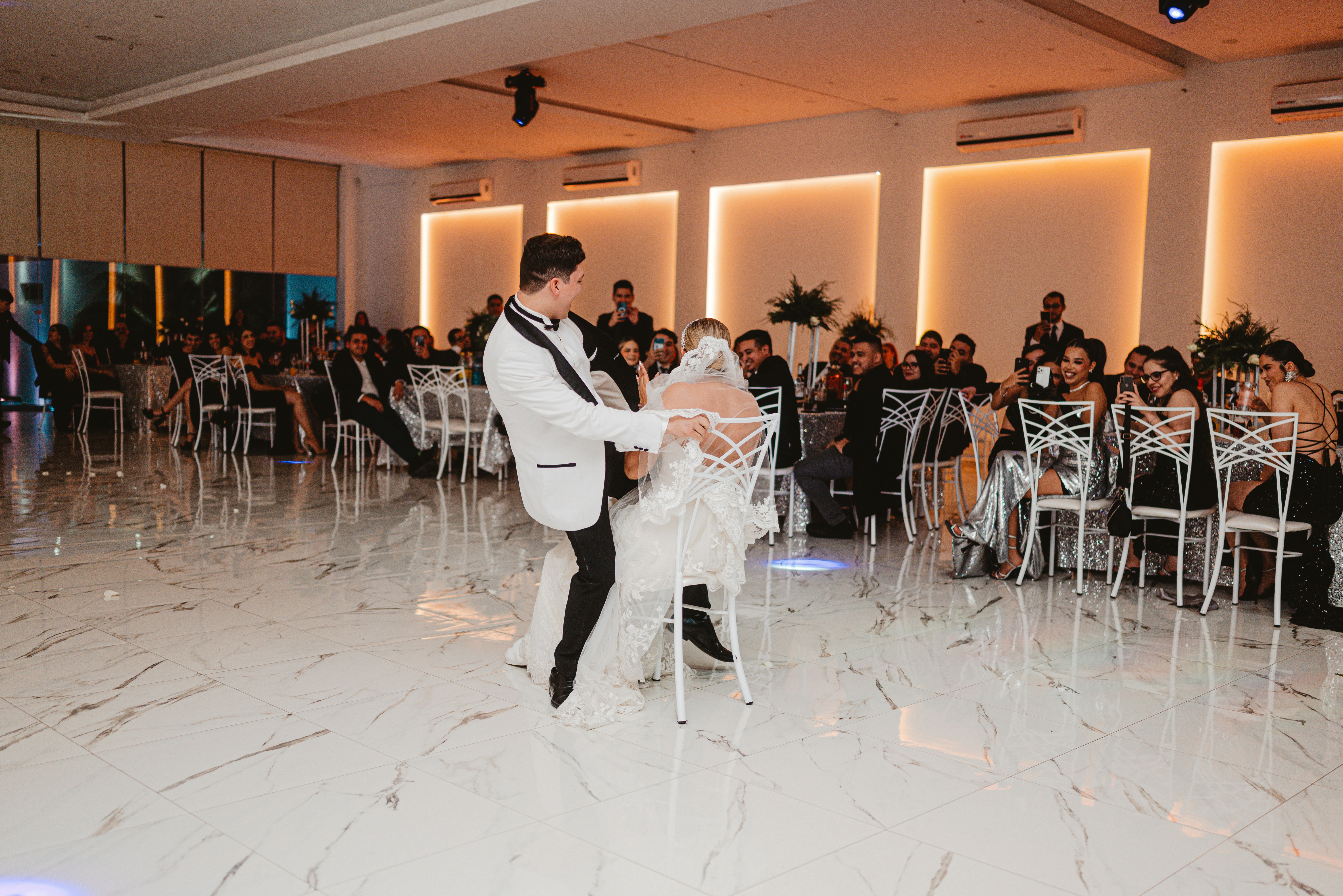 Luxury event attendee