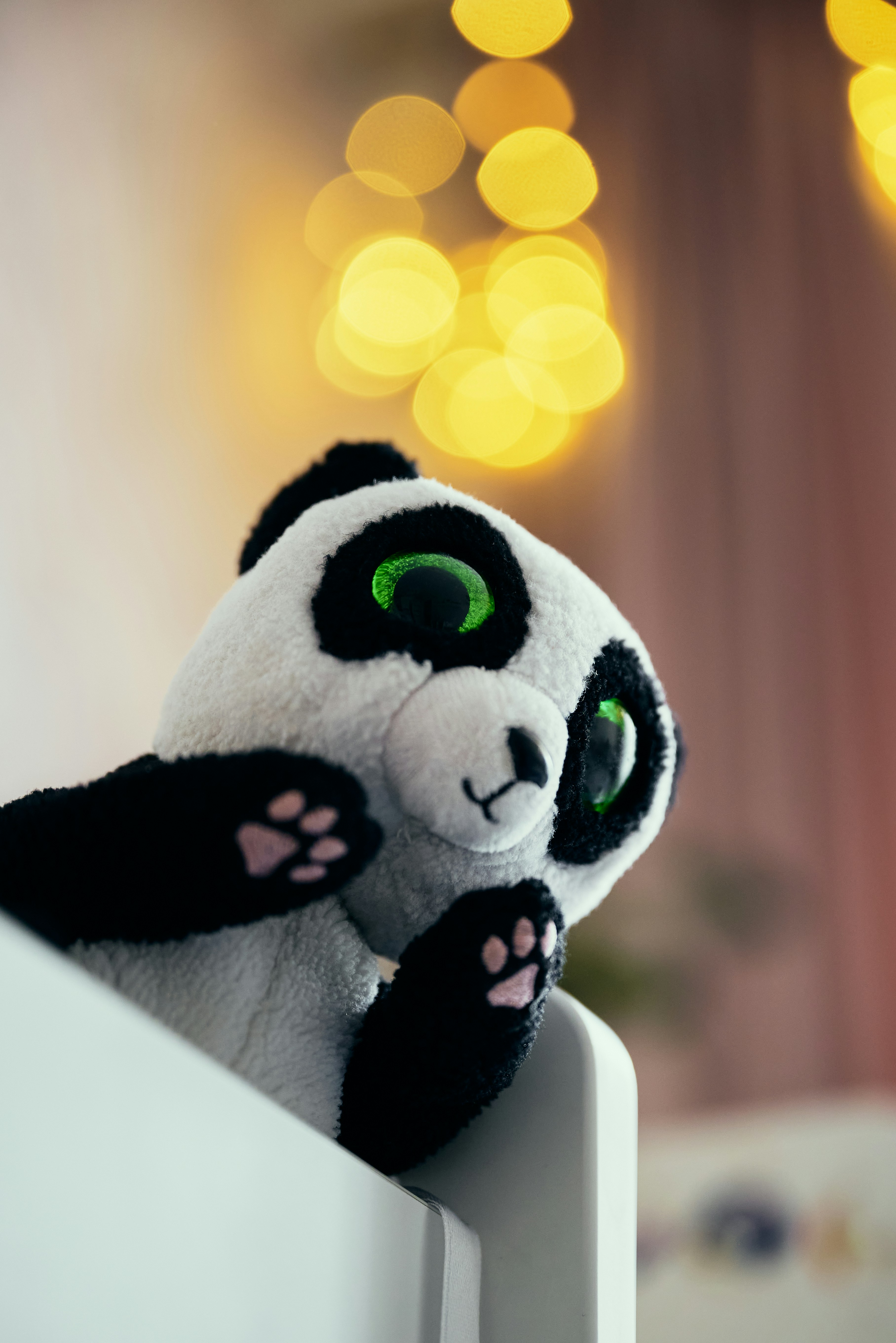 Cute plush toy with detailed craftsmanship