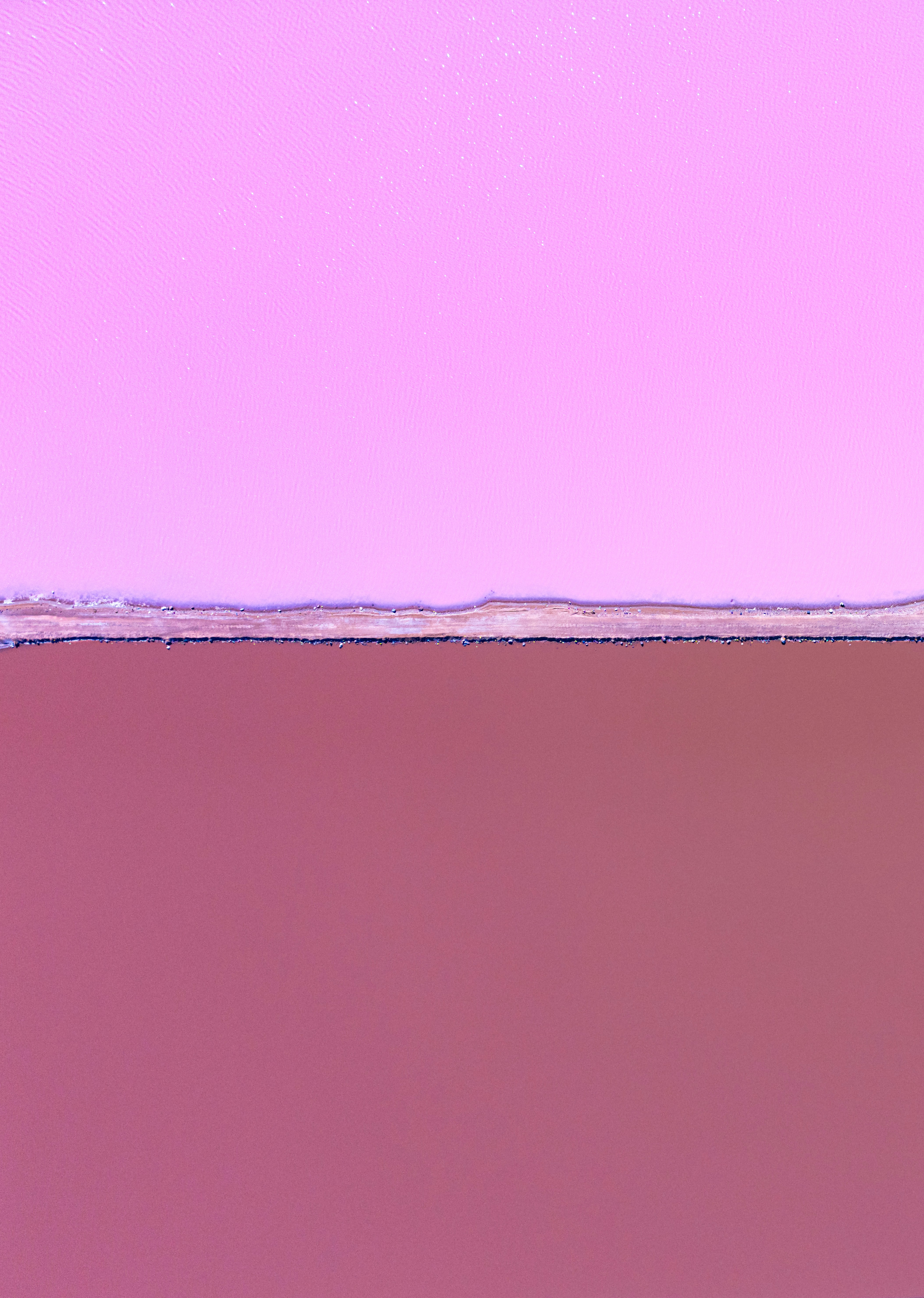 Two shades of pink with a thin white line.