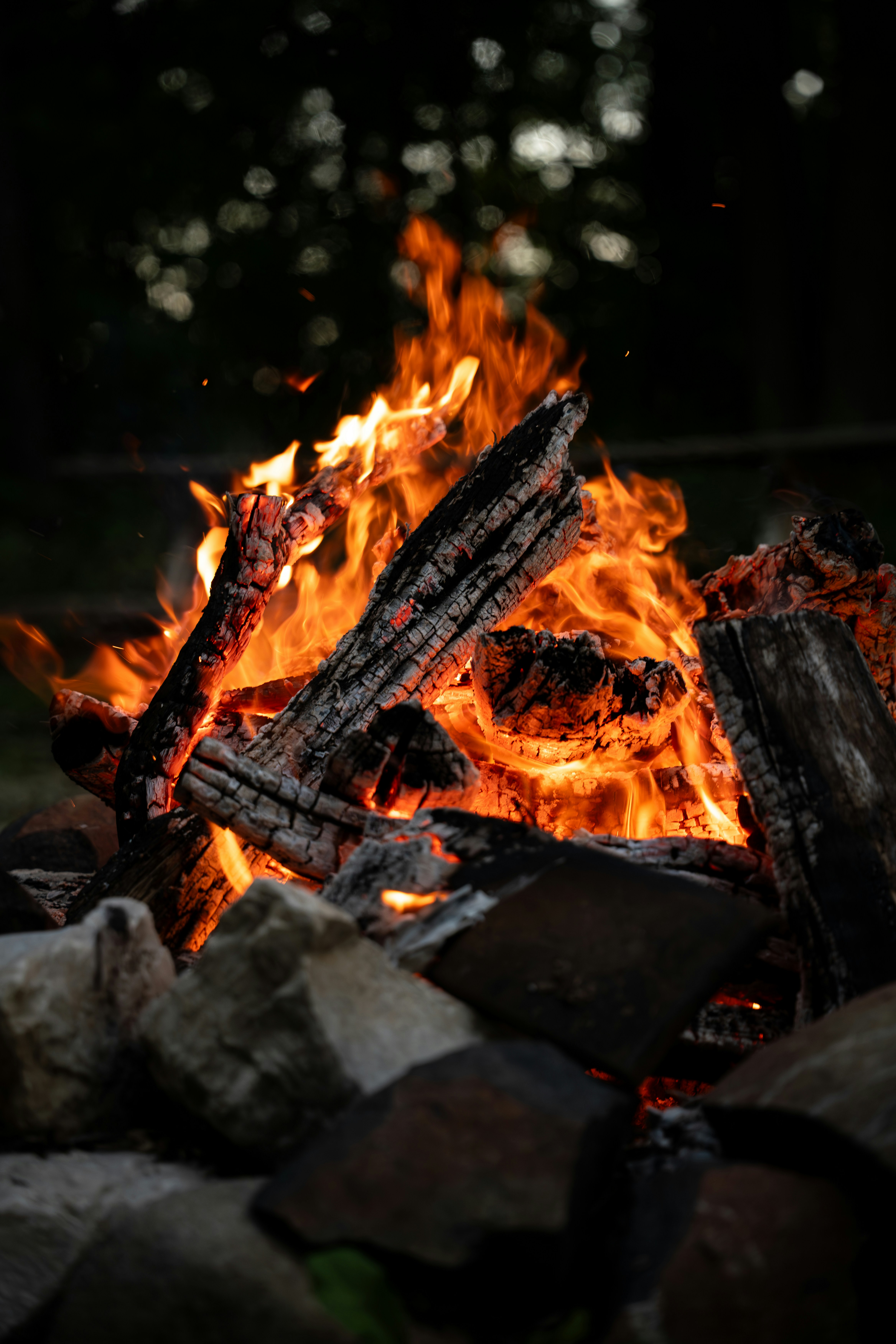 Cozy campfire night glow, ilustrasi artikel Illuminate Your Adventures: The Ultimate Guide to Versatile Camping Lanterns 8