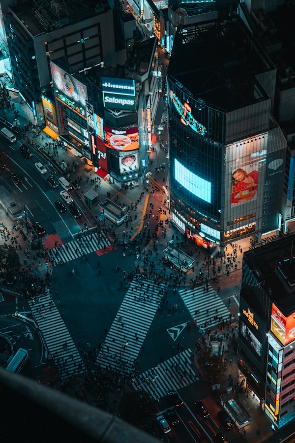 Shibuya Crossing at night