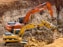 Two excavators digging a construction site