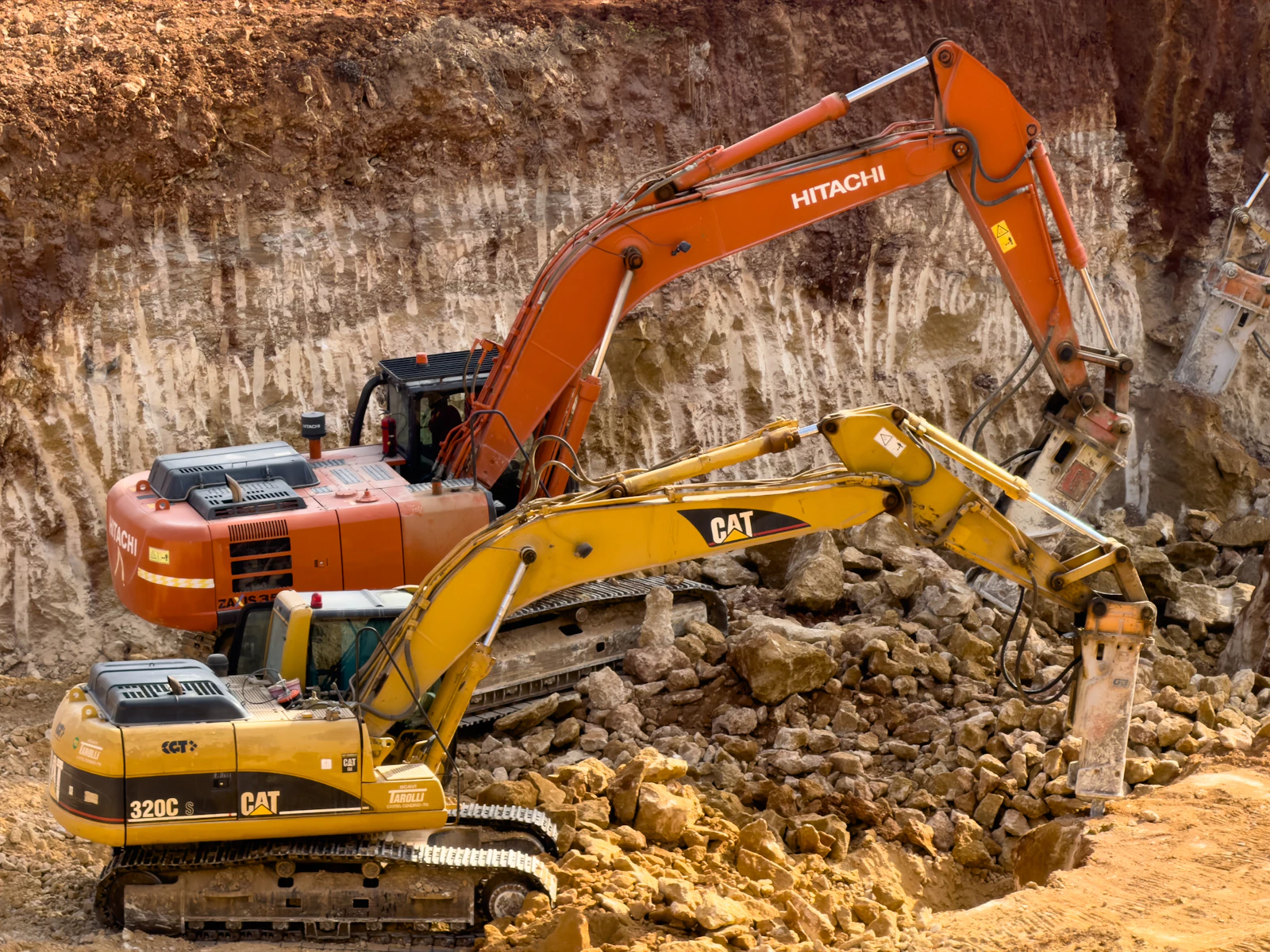 Heavy construction machinery