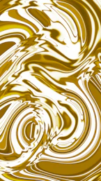 Abstract swirling gold and white liquid pattern