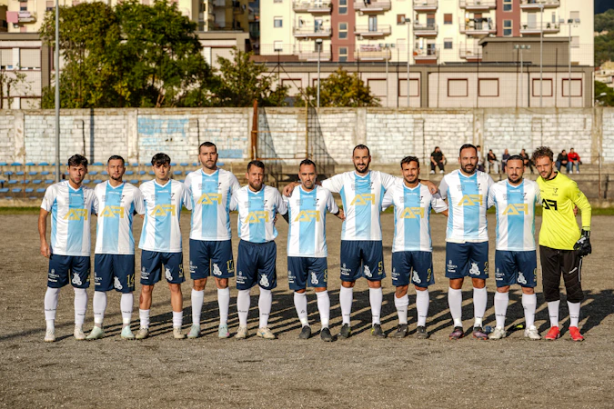 Voetbalclub ploegfoto