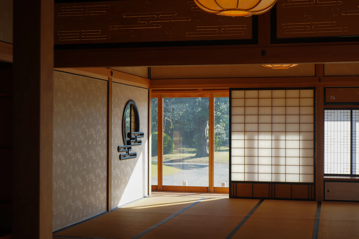 A traditional Japanese room with tatami mats — the kind of authentic setting that draws minpaku guests
