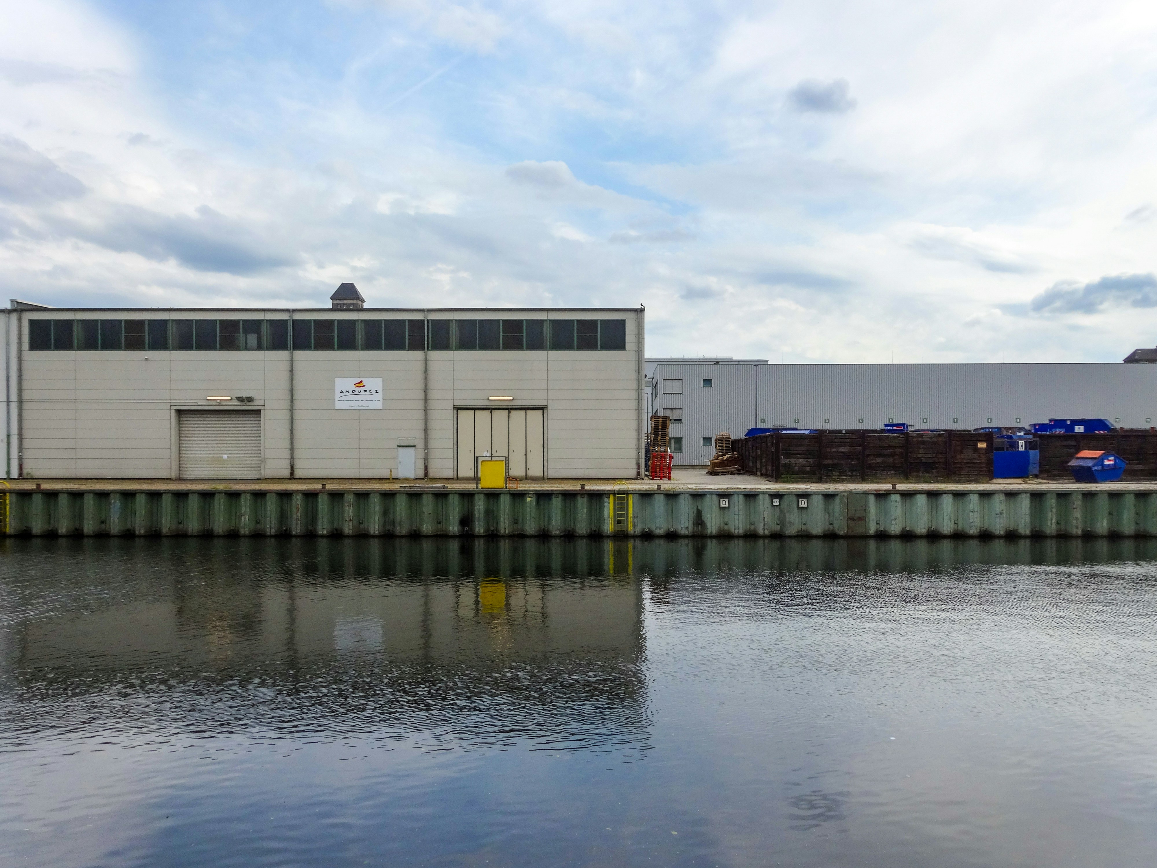 Warehouse by water