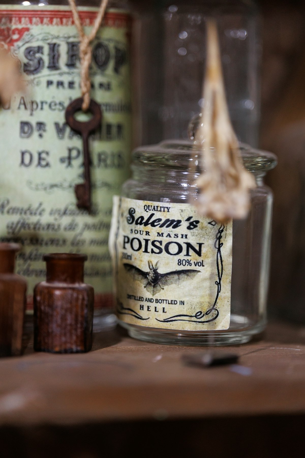 Amber Apothecary Bottle