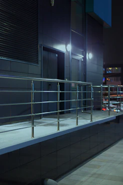 Durable outdoor stainless steel railings by Al Naim Fabrication.