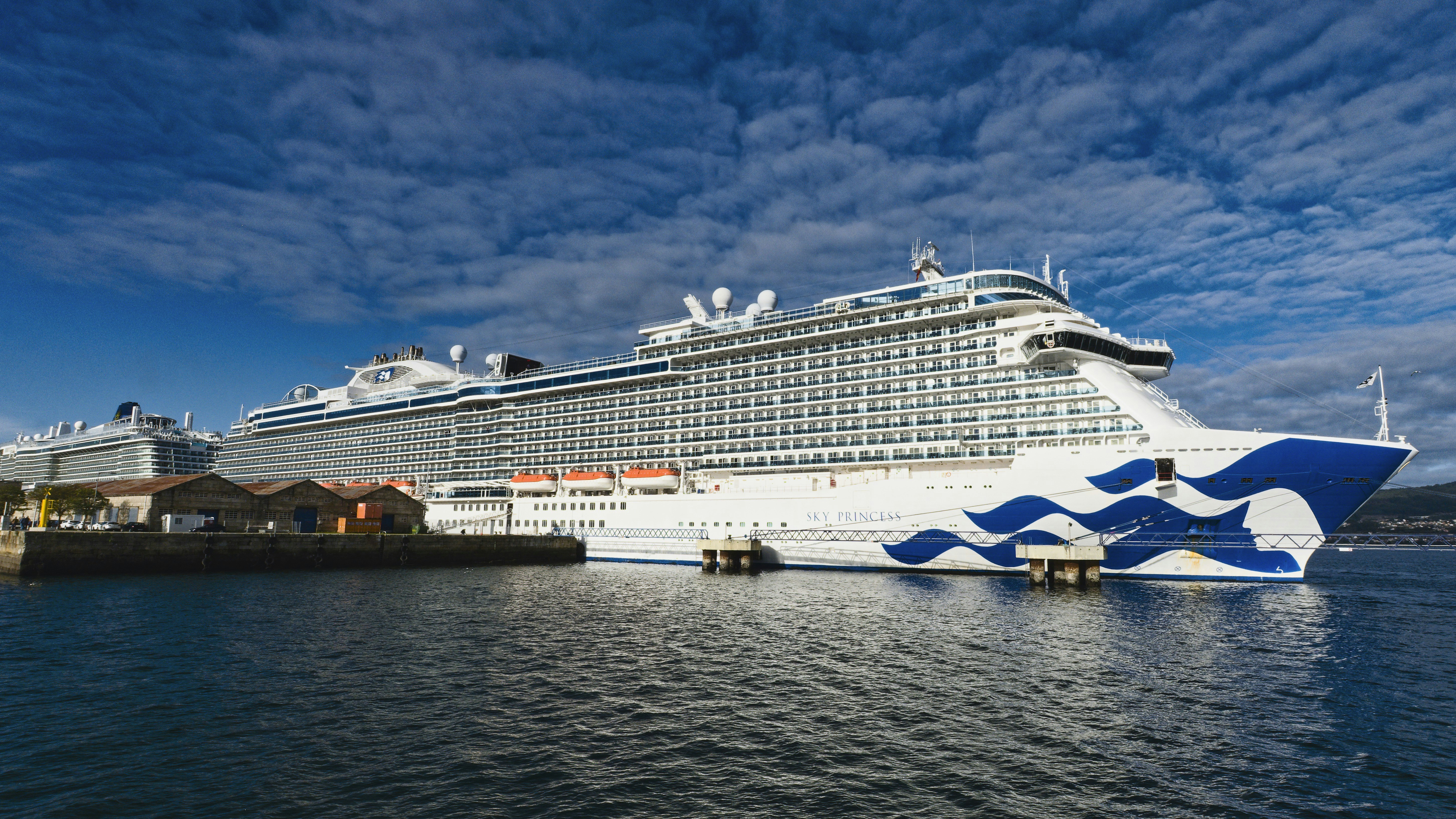 Cruise ship at harbor