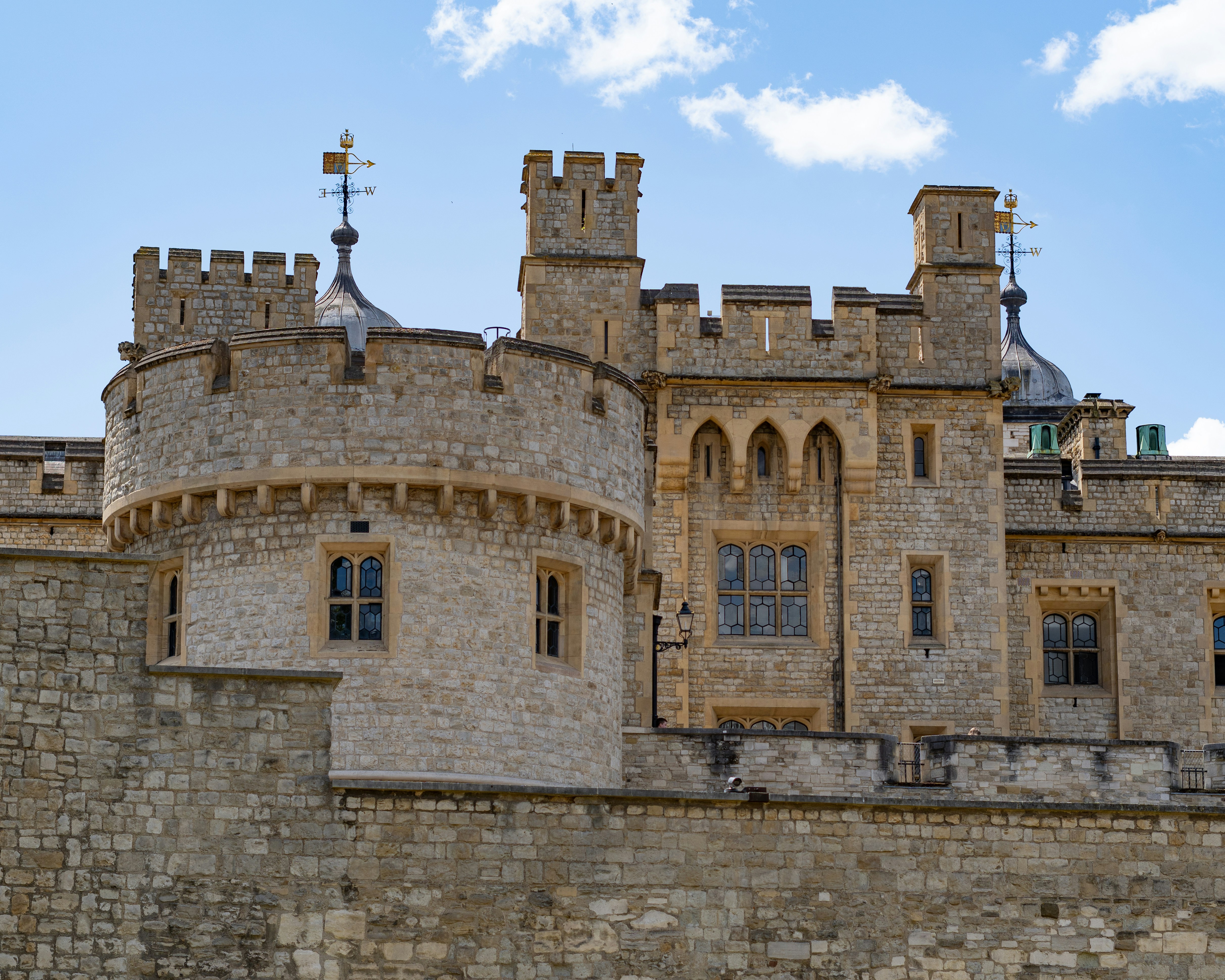The tower of london with cloudy sky
