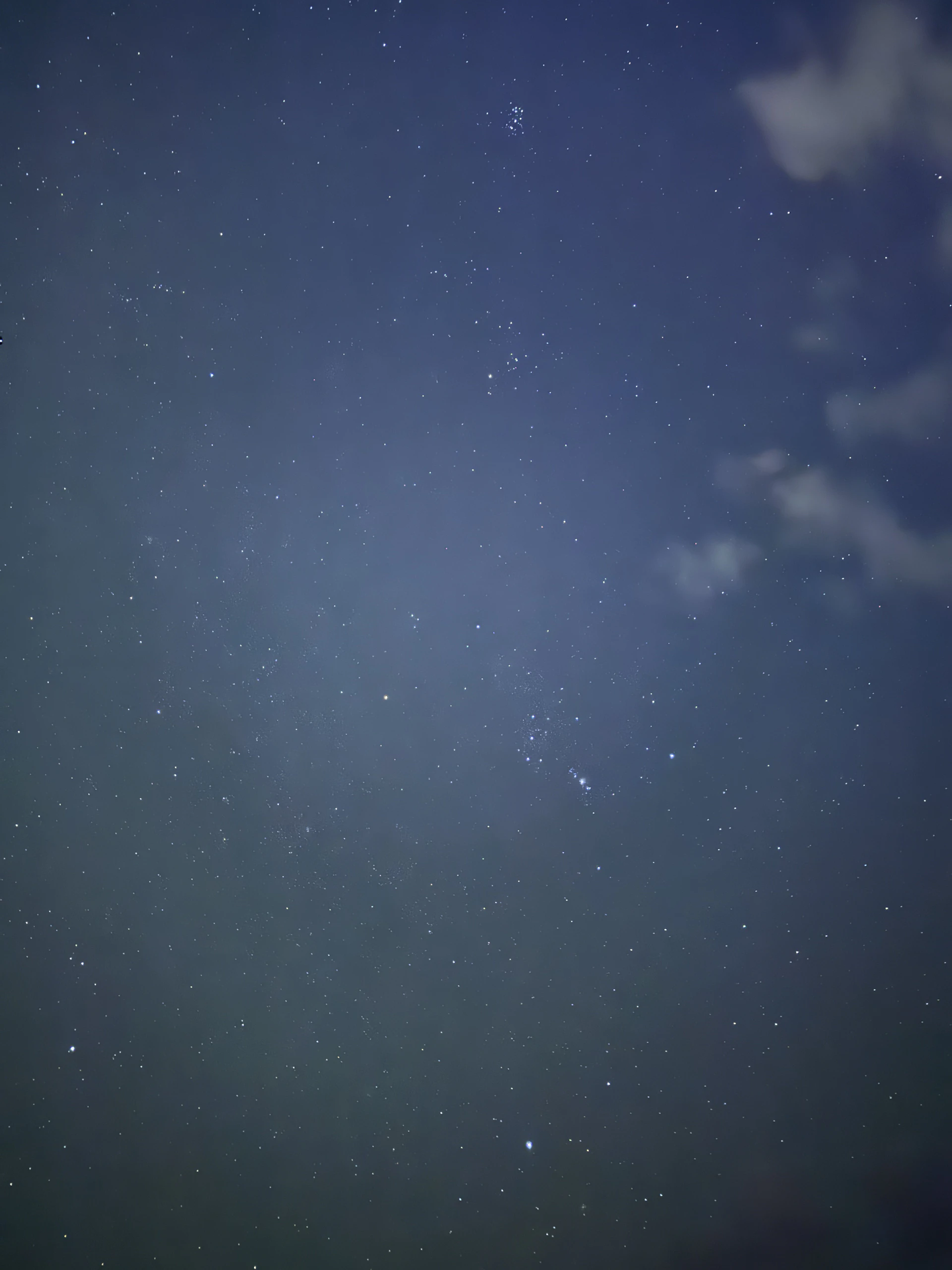 A clear night sky filled with countless stars.