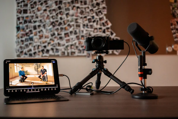 Studio desk setup