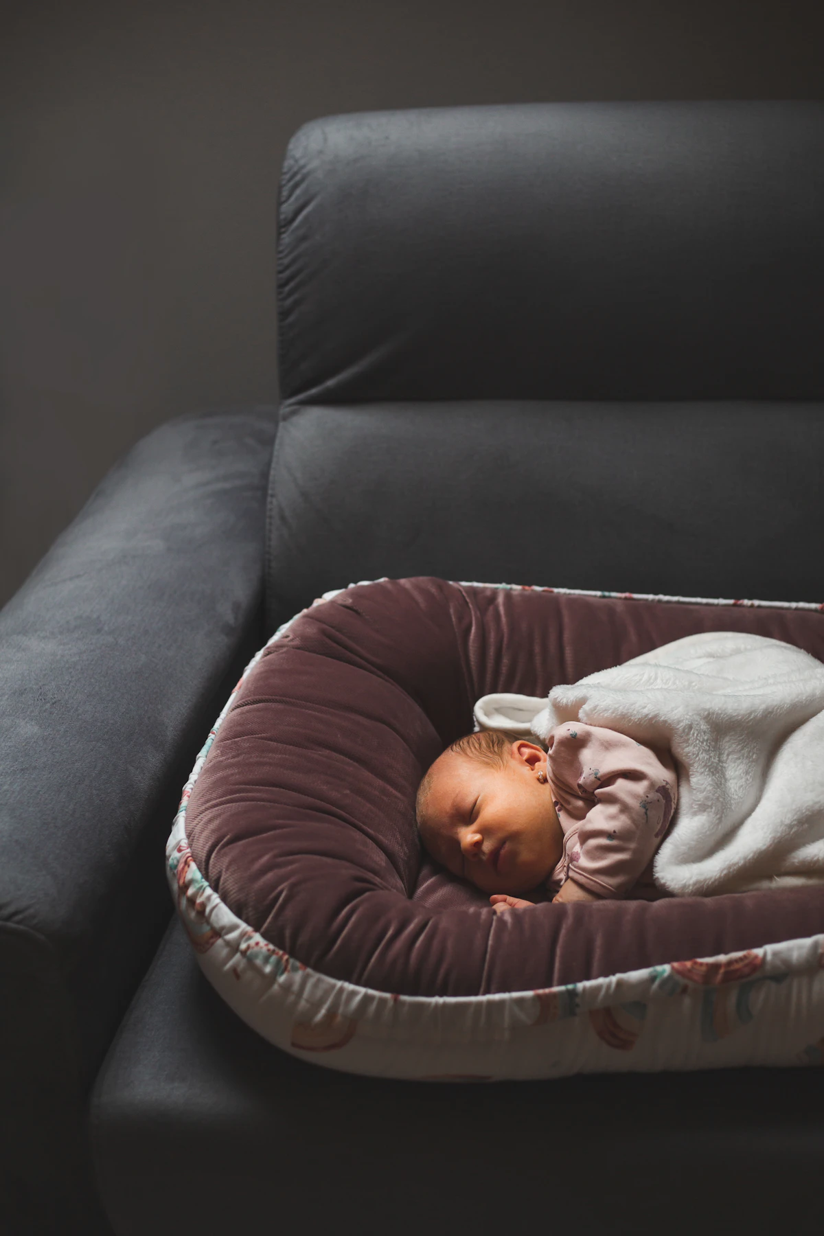 Newborn baby resting peacefully