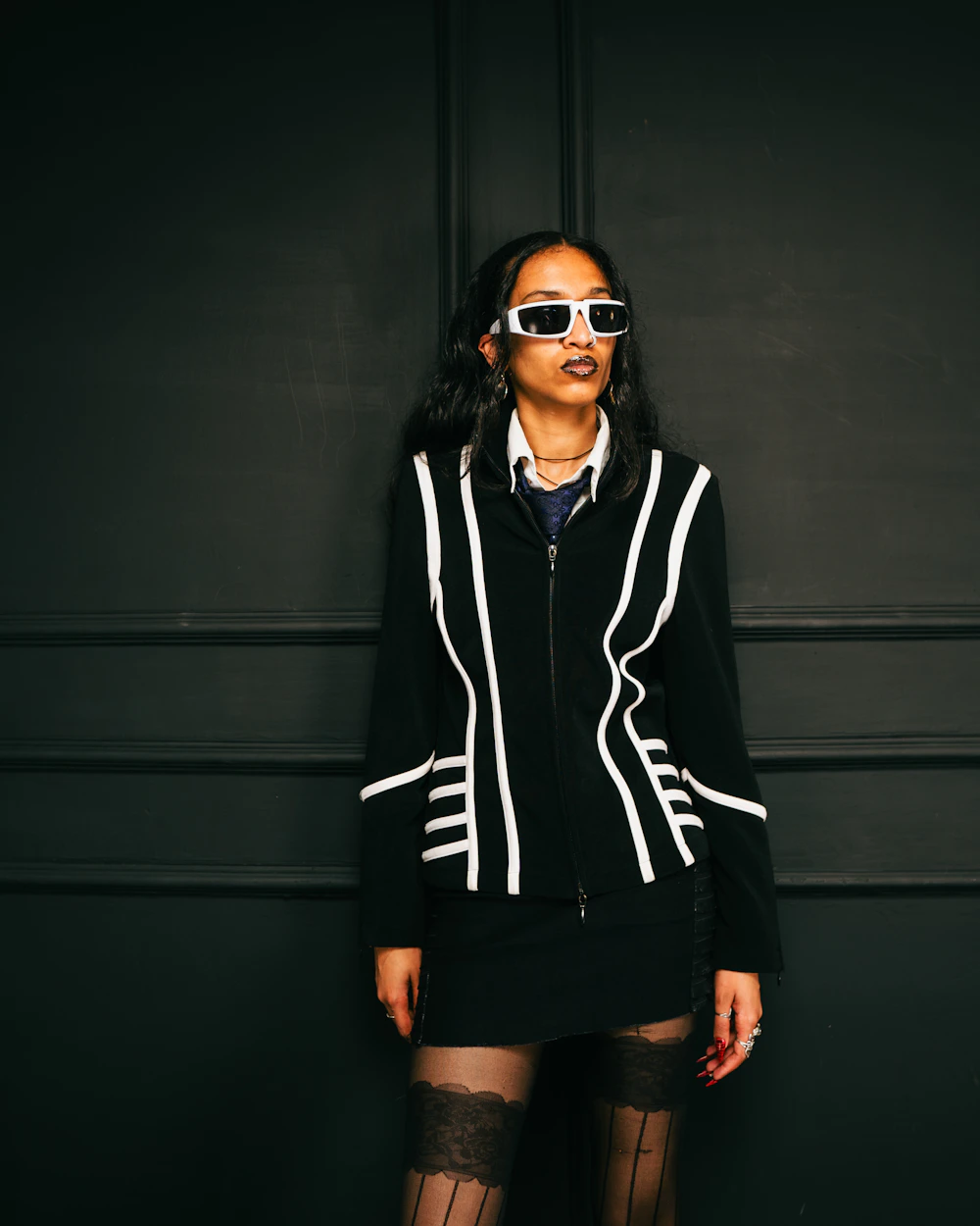 Kenyan woman in a confident contemporary fashion look
