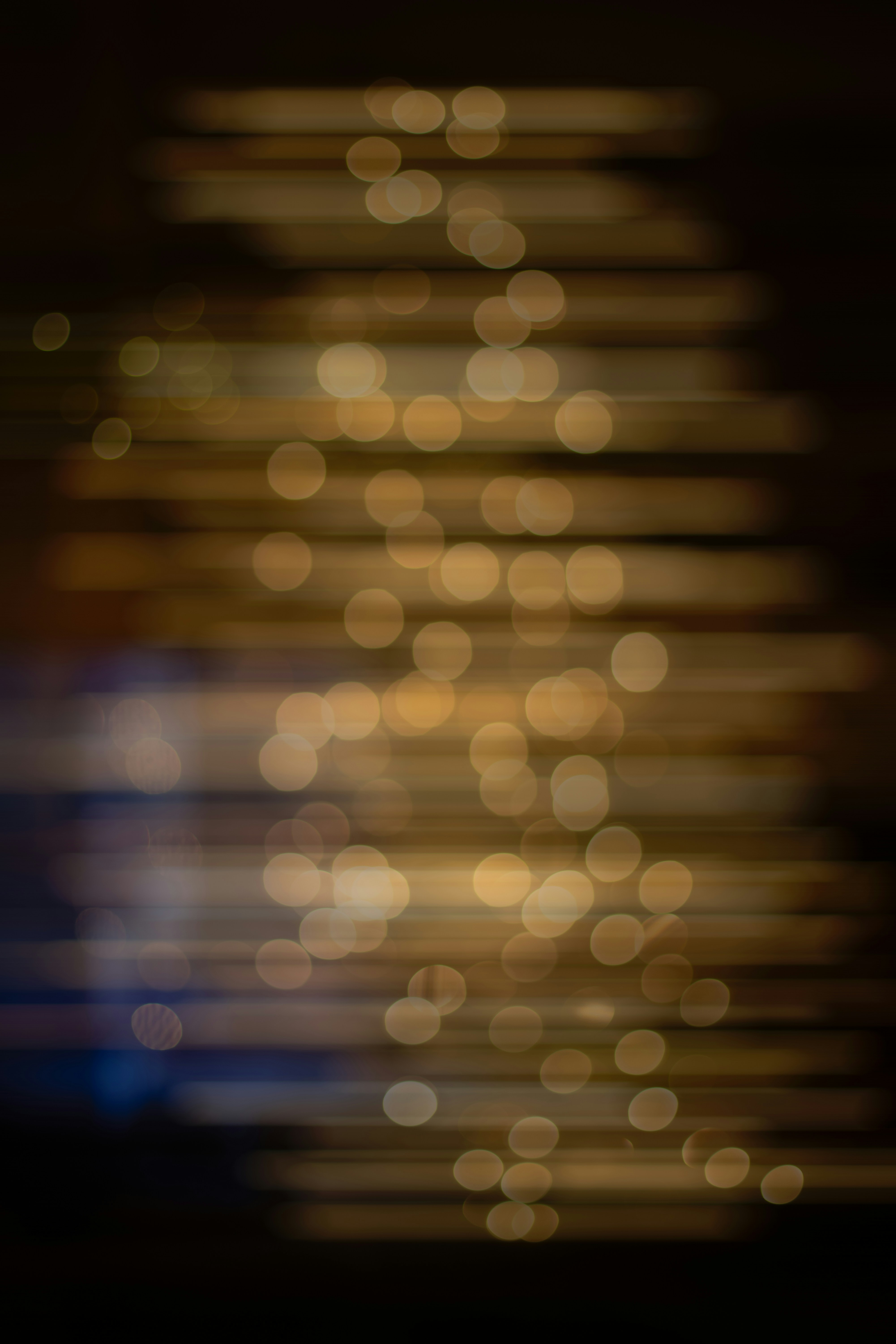 Abstract bokeh lights with horizontal streaks
