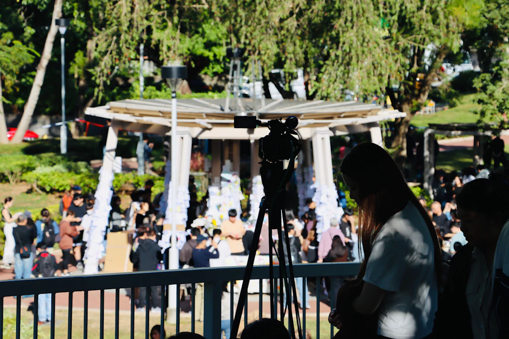 A public gathering in progress