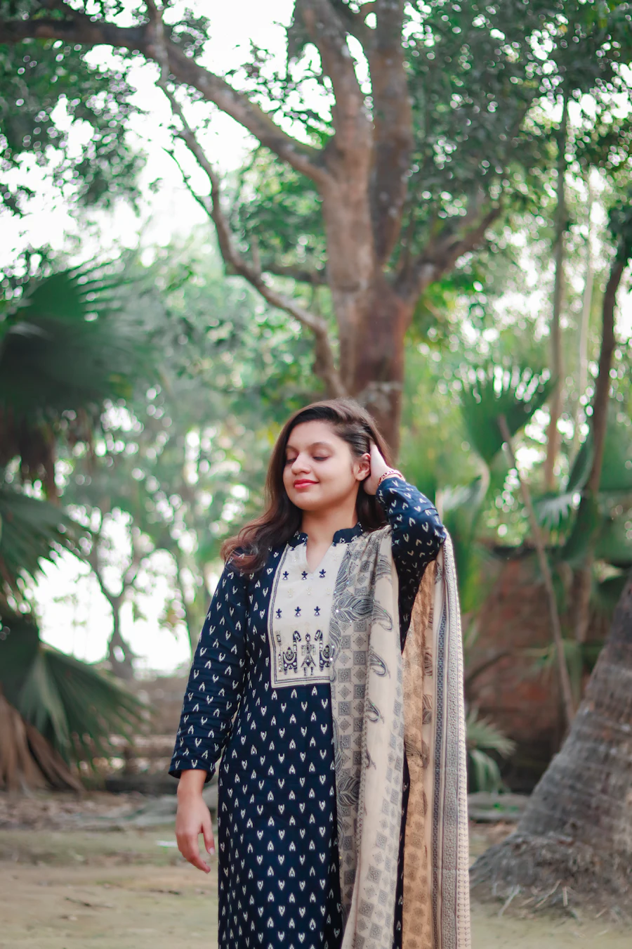 Designer party wear Punjabi suit with embroidered dupatta