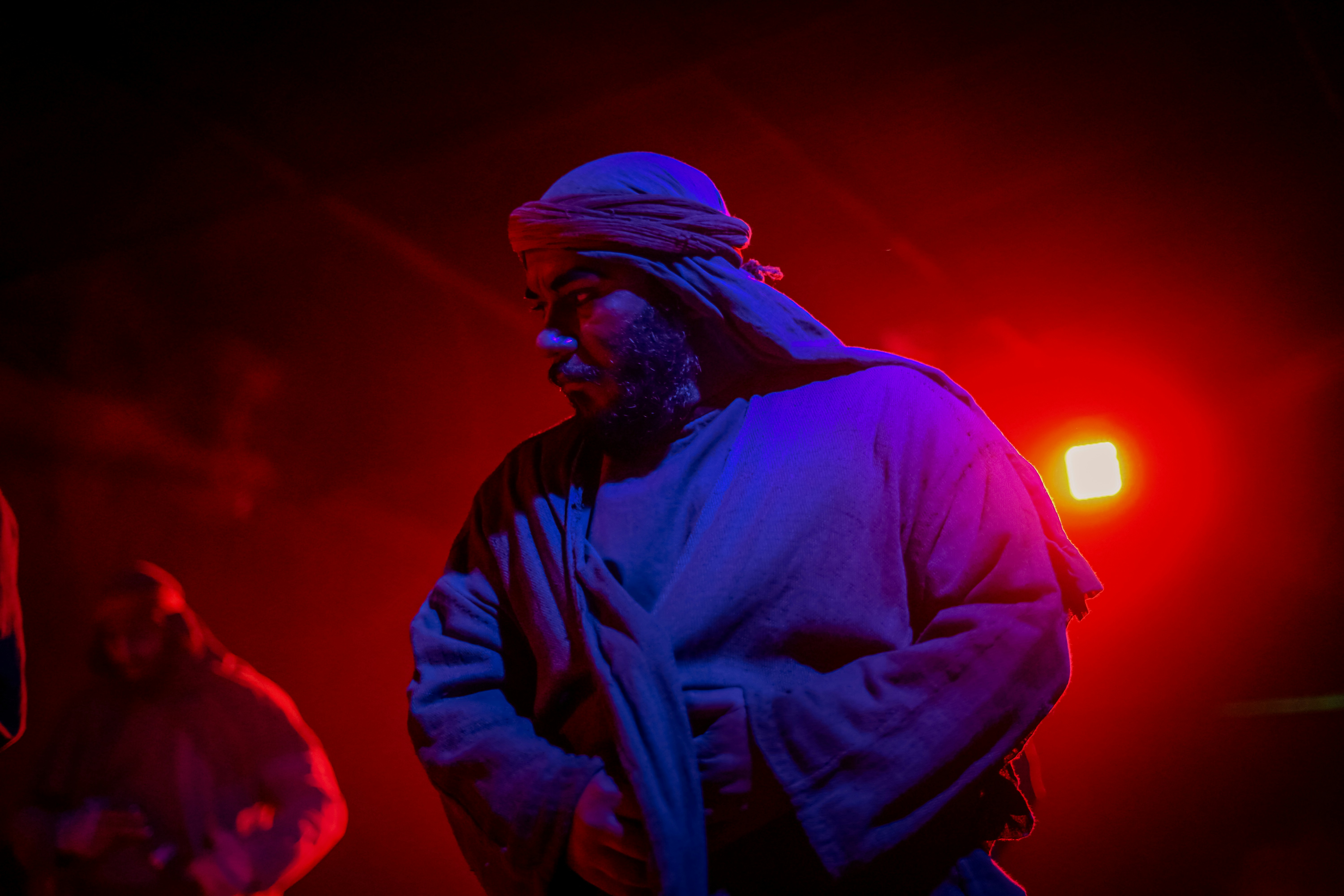 Performer in costume