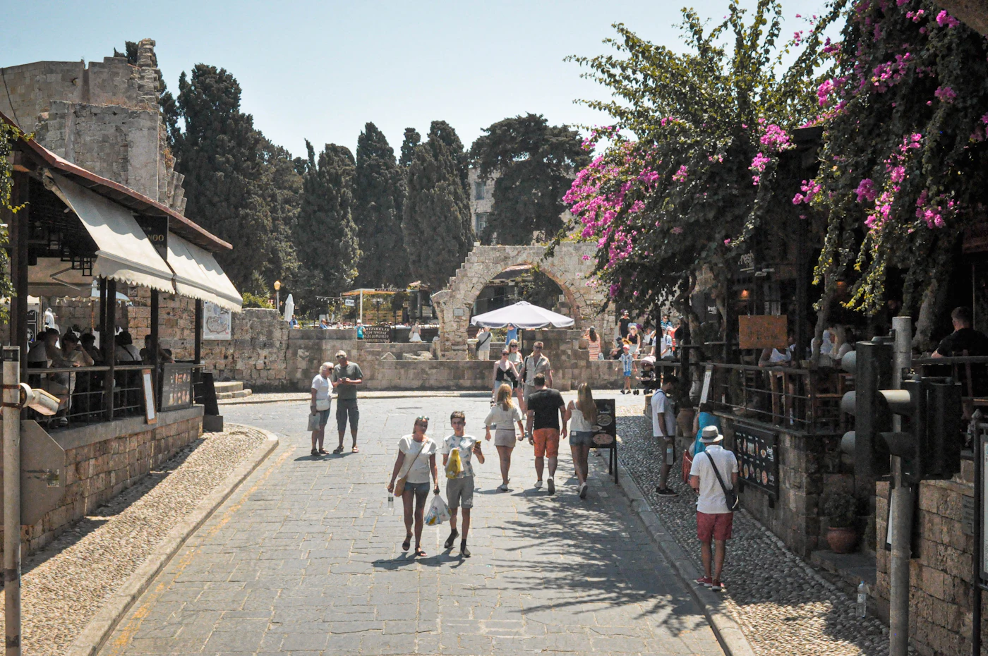 Die Ritterstrasse in der mittelalterlichen Altstadt von Rhodos