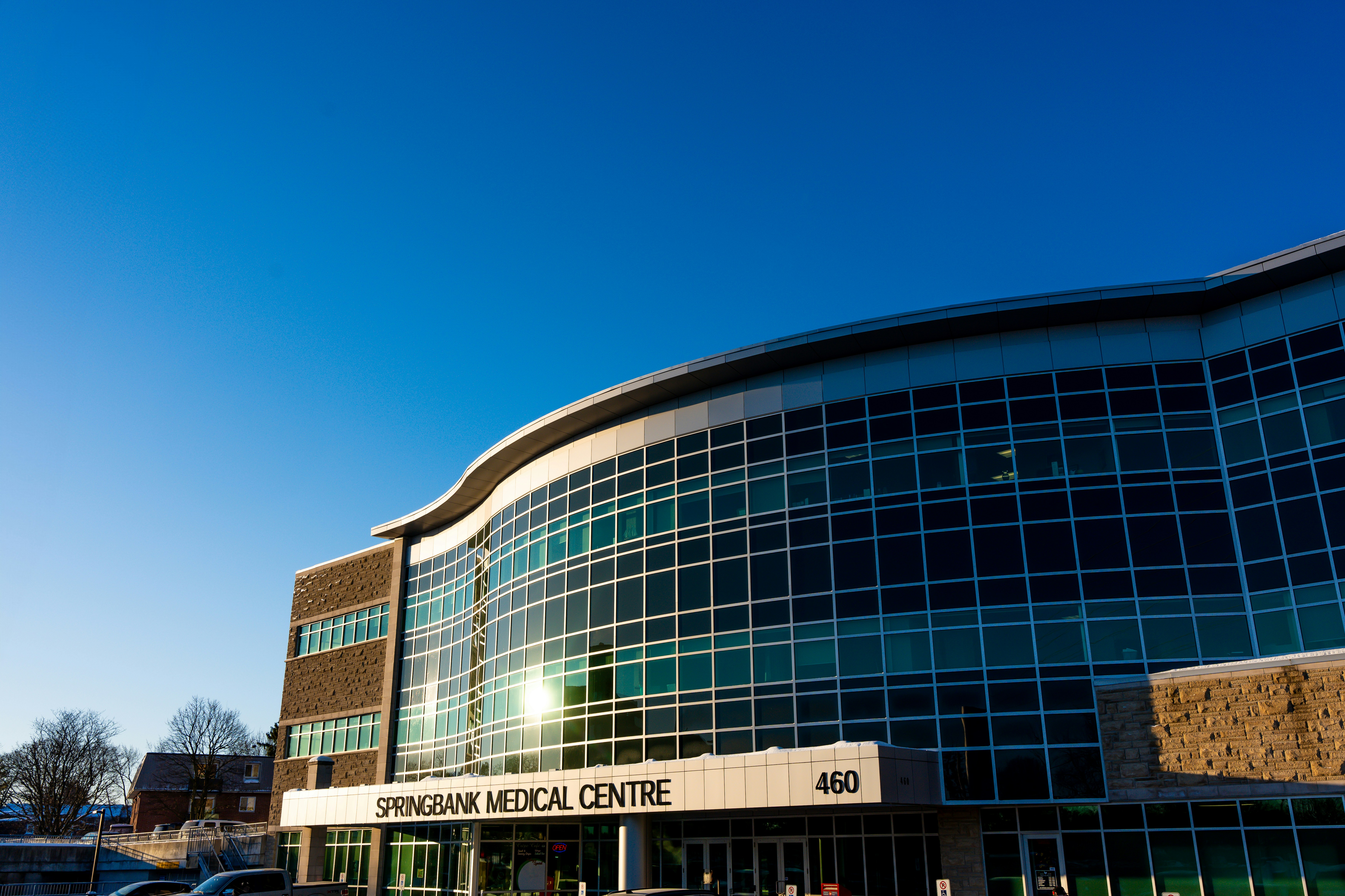 Modern medical centre building